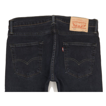 Levi's 513 Men Black Straight Regular Stretch Jeans W30 L29