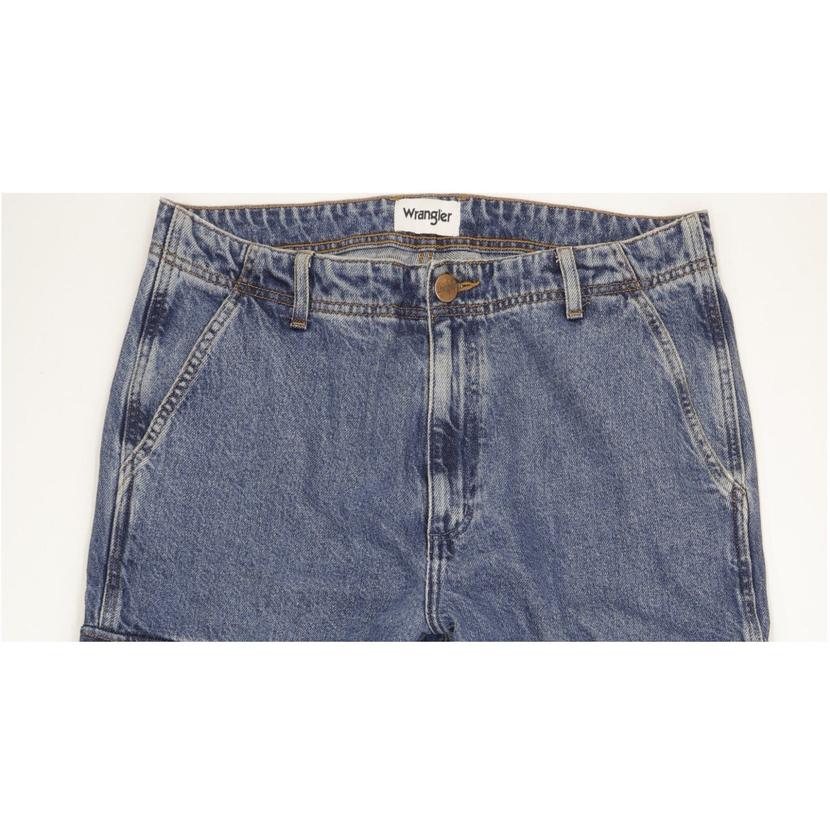 Wrangler Cargo Men Blue Straight Loose Jeans W32 L32
