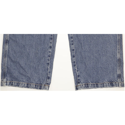 Wrangler Cargo Men Blue Straight Loose Jeans W32 L32