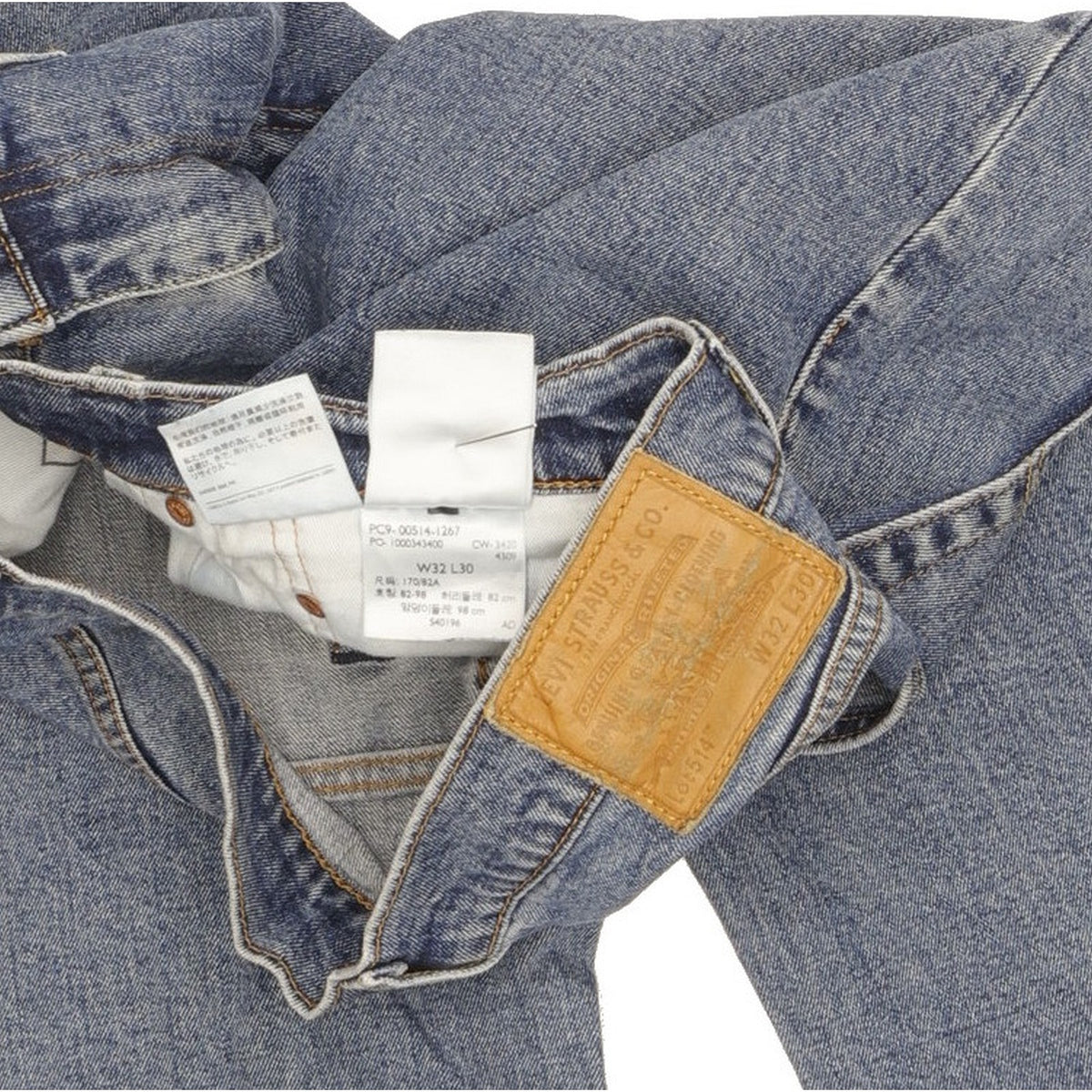 Levi's 514 Men Blue Straight Slim Stretch Jeans W32 L29