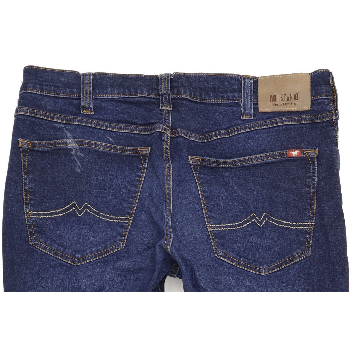 Mustang Big Sur Men Blue Straight Regular Stretch Jeans W38 L32