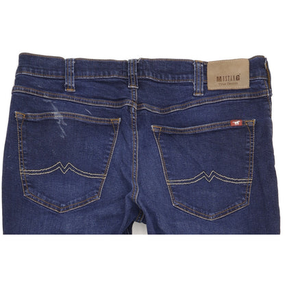 Mustang Big Sur Men Blue Straight Regular Stretch Jeans W38 L32
