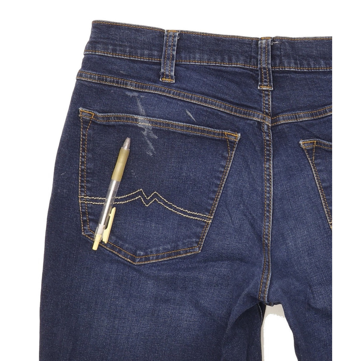 Mustang Big Sur Men Blue Straight Regular Stretch Jeans W38 L32