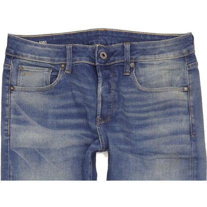 G-Star 3301 Men Blue Tapered Slim Stretch Jeans W31 L31