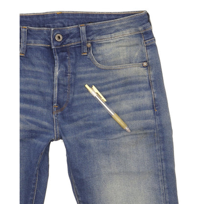 G-Star 3301 Men Blue Tapered Slim Stretch Jeans W31 L31