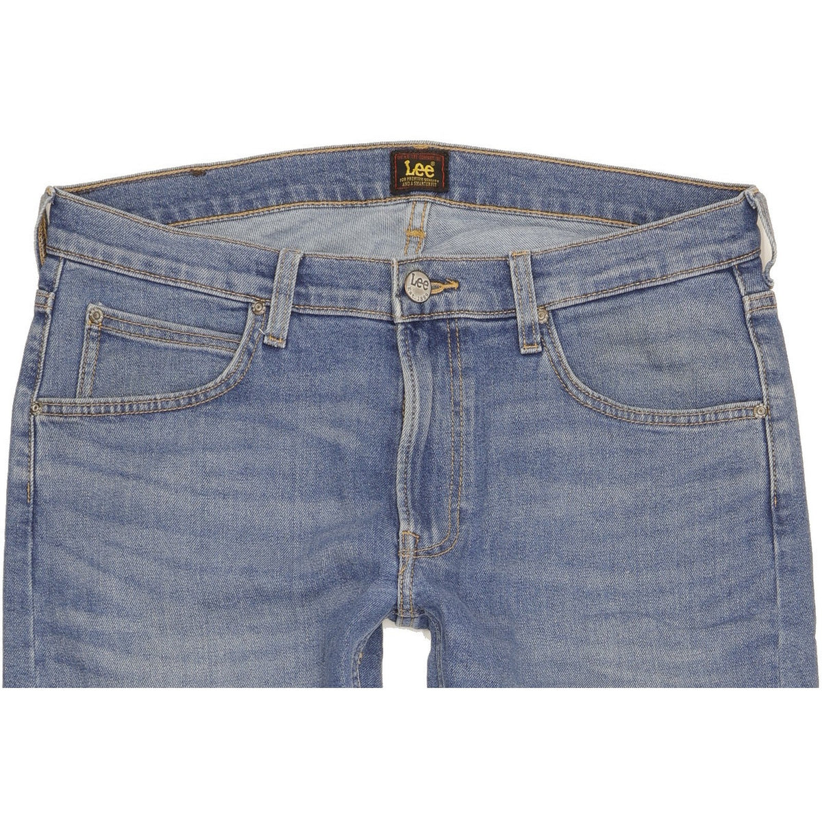 Lee Daren Men Blue Straight Slim Stretch Jeans W34 L31