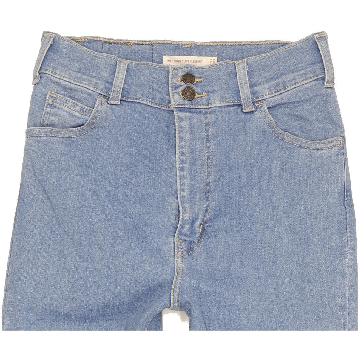 Levi's Mile Blue Skinny Slim Stretch Jeans High Waisted W29 L30