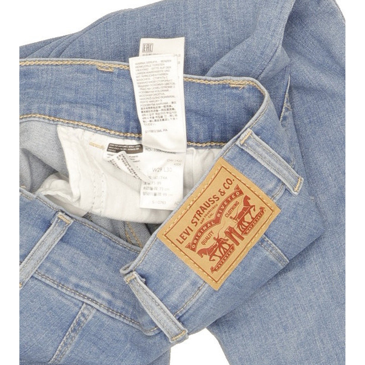 Levi's Mile Blue Skinny Slim Stretch Jeans High Waisted W29 L30