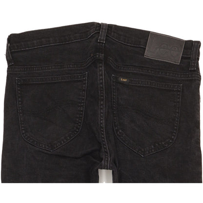 Lee Rider Men Black Straight Slim Stretch Jeans W32 L28