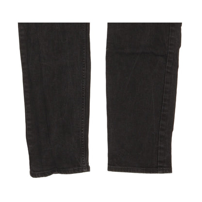 Lee Rider Men Black Straight Slim Stretch Jeans W32 L28