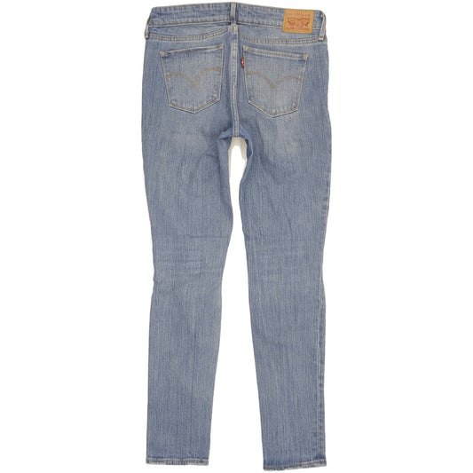 Levi's 711 Women Blue Skinny Slim Stretch Jeans W28 L30