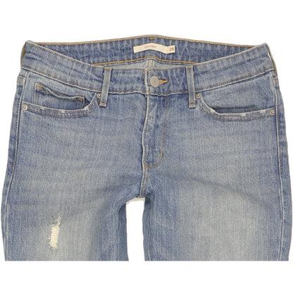 Levi's 711 Women Blue Skinny Slim Stretch Jeans W28 L30