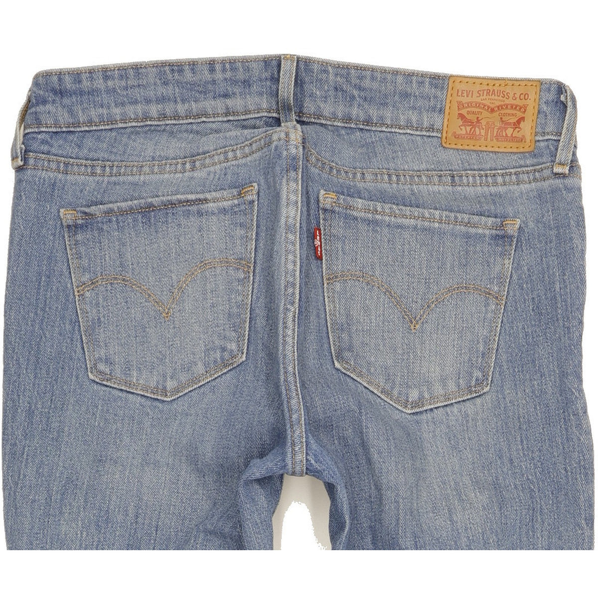 Levi's 711 Women Blue Skinny Slim Stretch Jeans W28 L30