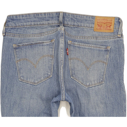 Levi's 711 Women Blue Skinny Slim Stretch Jeans W28 L30