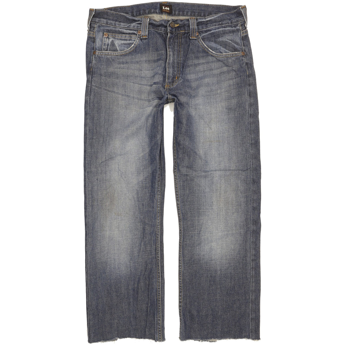 Lee Kent Men Blue Straight Regular Jeans W34 L28