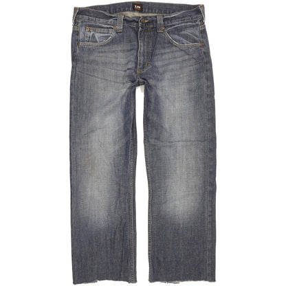 Lee Kent Men Blue Straight Regular Jeans W34 L28