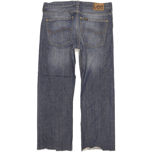 Lee Kent Men Blue Straight Regular Jeans W34 L28