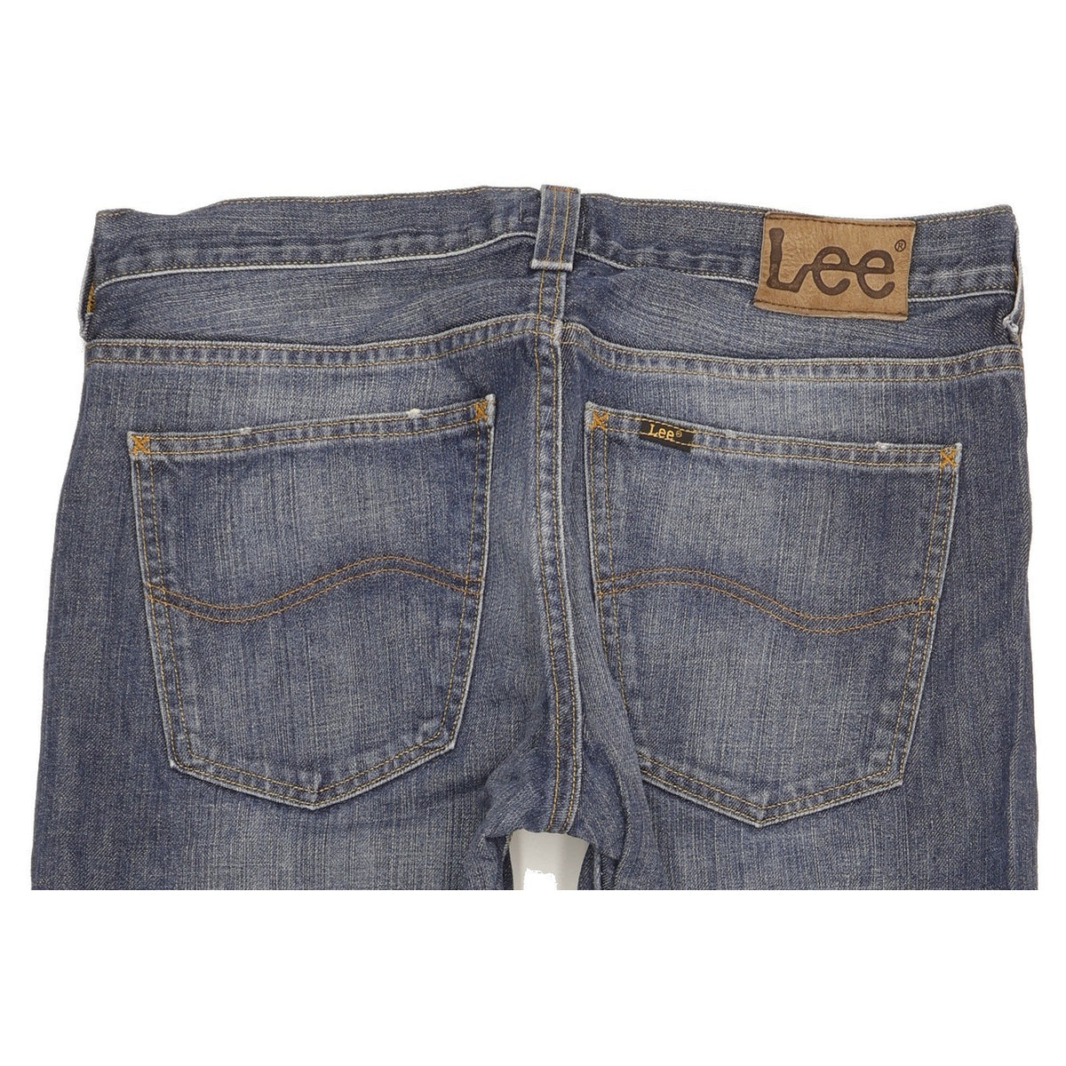 Lee Kent Men Blue Straight Regular Jeans W34 L28