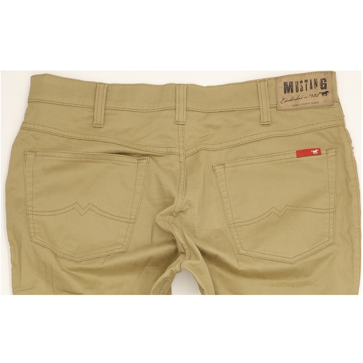 Mustang Tramper Men Green Straight Regular Stretch Jeans W38 L34
