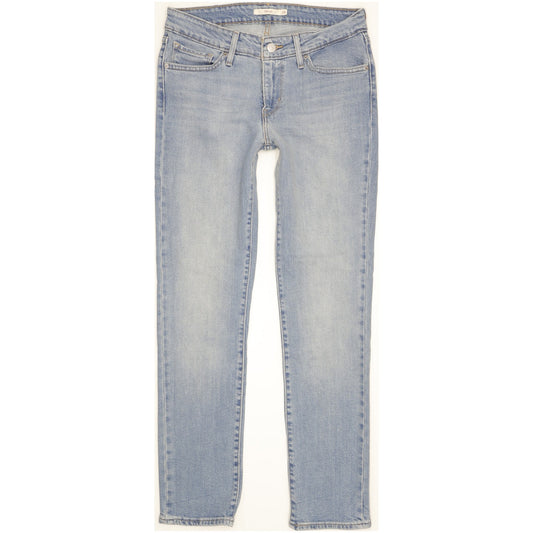 Levi's 712 Men Blue Straight Slim Stretch Jeans W28 L30