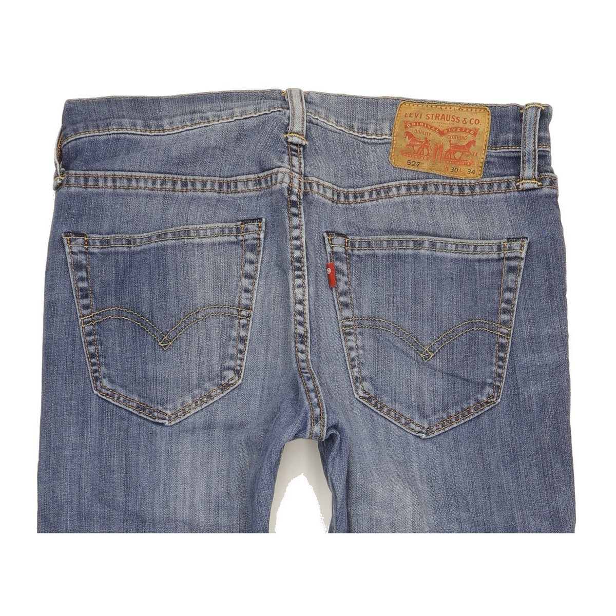 Levi's 527 Men Blue Bootcut Slim Stretch Jeans W30 L34