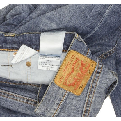 Levi's 527 Men Blue Bootcut Slim Stretch Jeans W30 L34