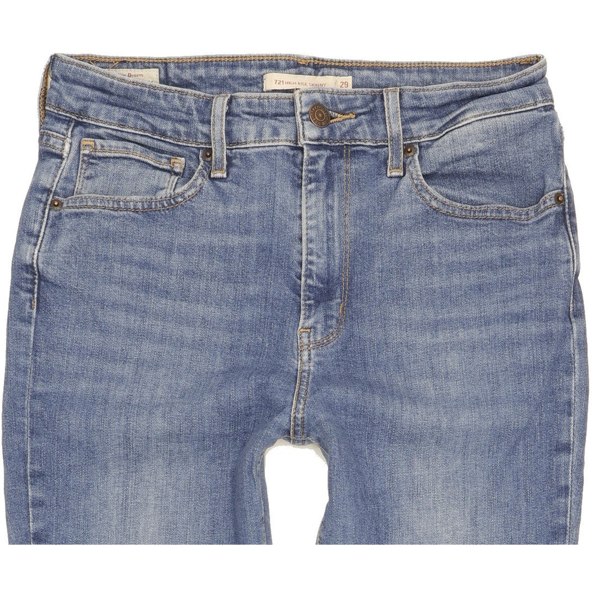 Levi's 721 Women Blue Skinny Slim Stretch Jeans W29 L27