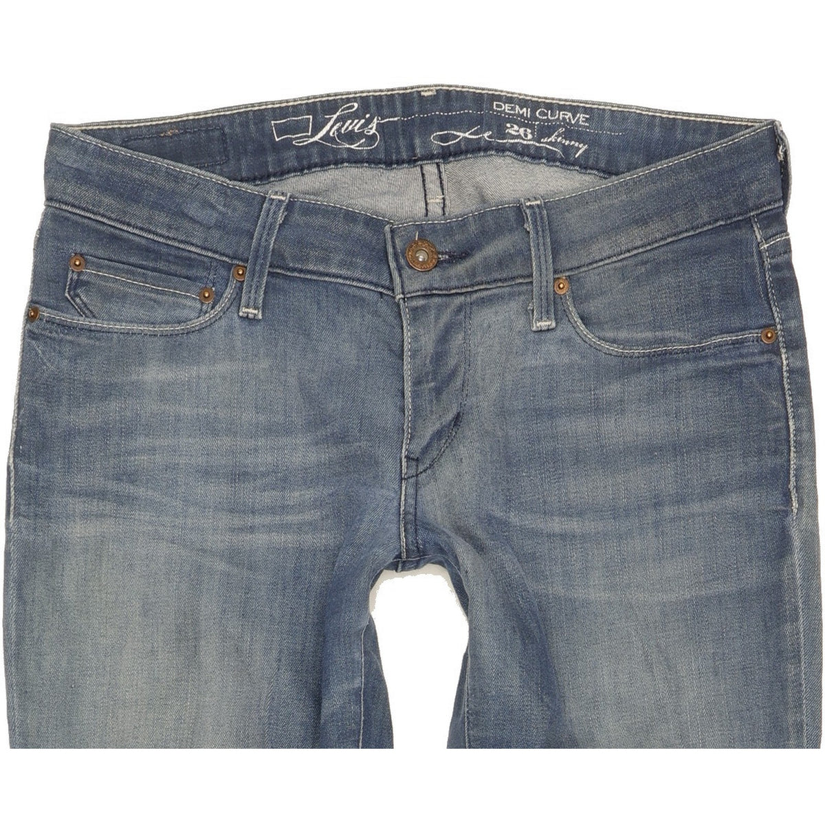 Levi's Demi Curve Women Blue Skinny Slim Stretch Jeans W26 L33