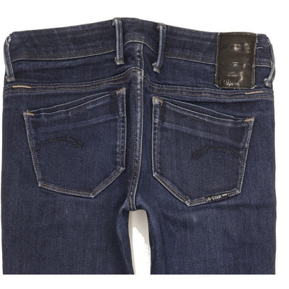G-Star Nova Women Blue Skinny Slim Jeans W27 L30