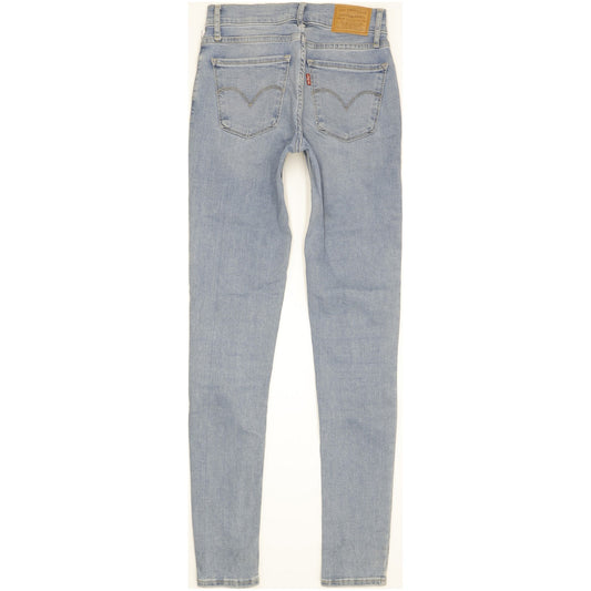 Levi's 710 Super Women Blue Skinny Slim Stretch Jeans W25 L30
