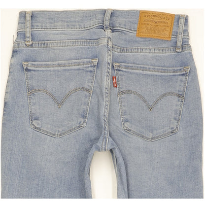 Levi's 710 Super Women Blue Skinny Slim Stretch Jeans W25 L30
