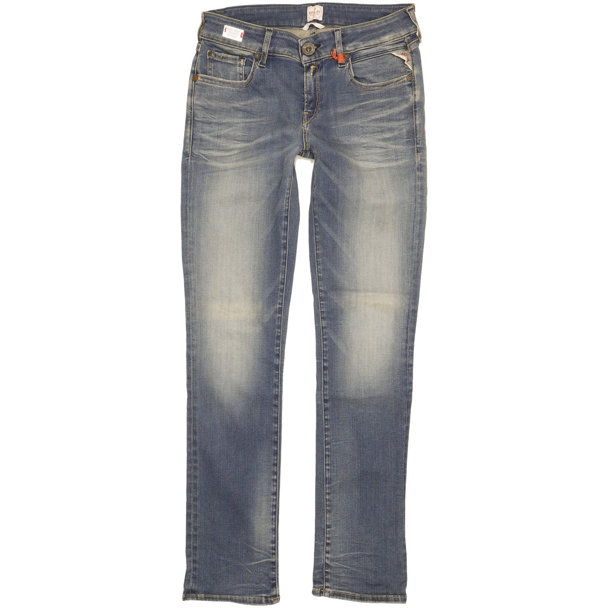 Replay Vicki Women Blue Straight Slim Stretch Jeans W29 L30