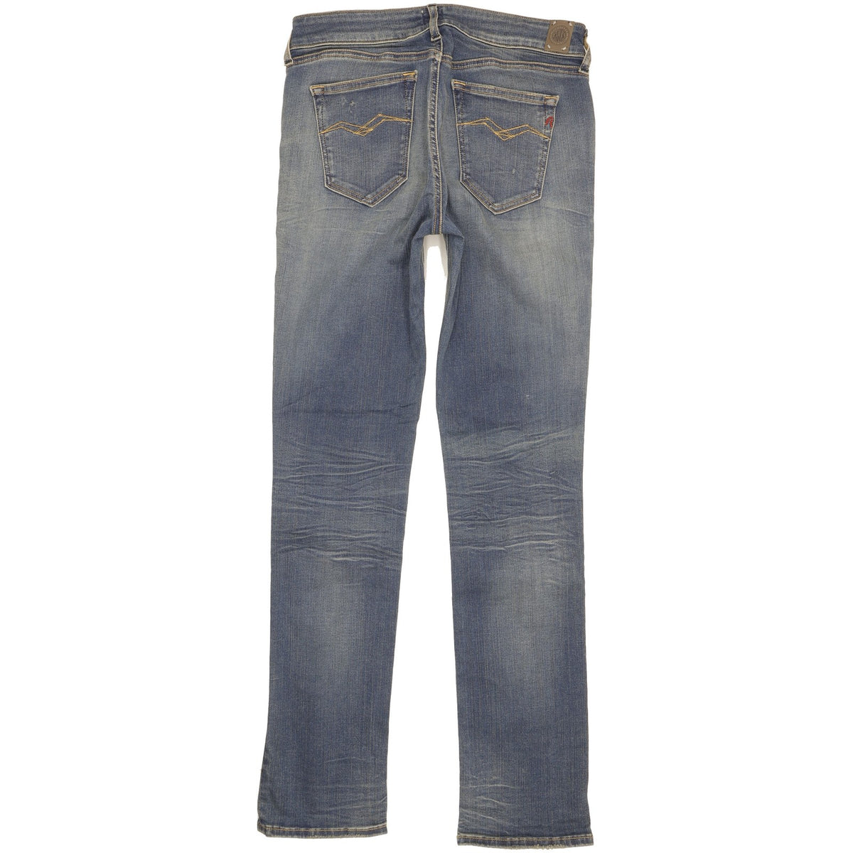 Replay Vicki Women Blue Straight Slim Stretch Jeans W29 L30