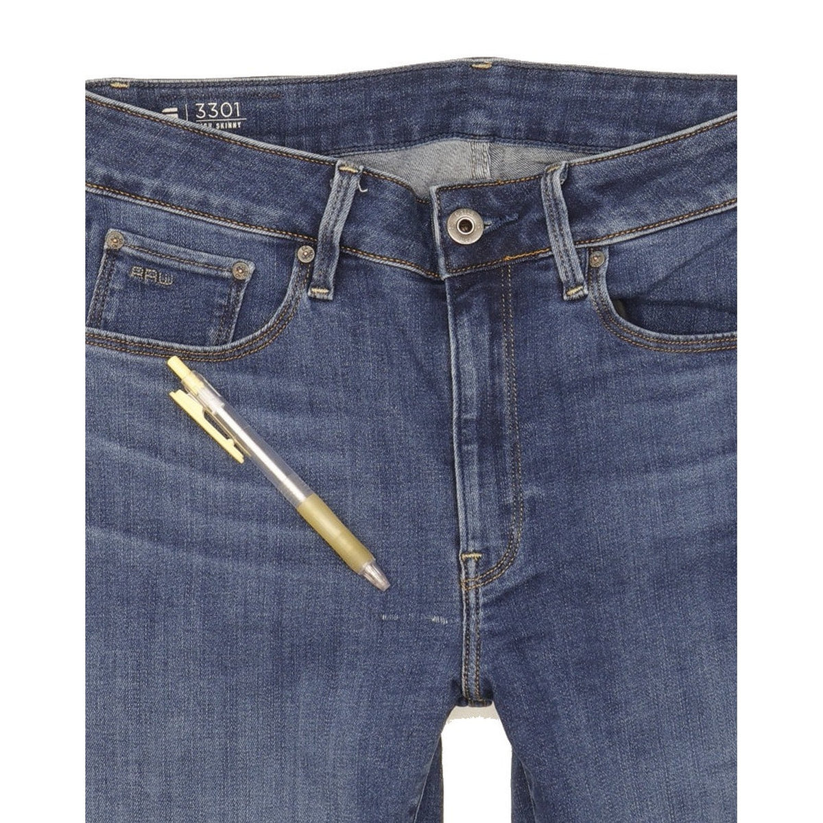 G-Star 3301 Women Blue Skinny Slim Stretch Jeans W29 L29