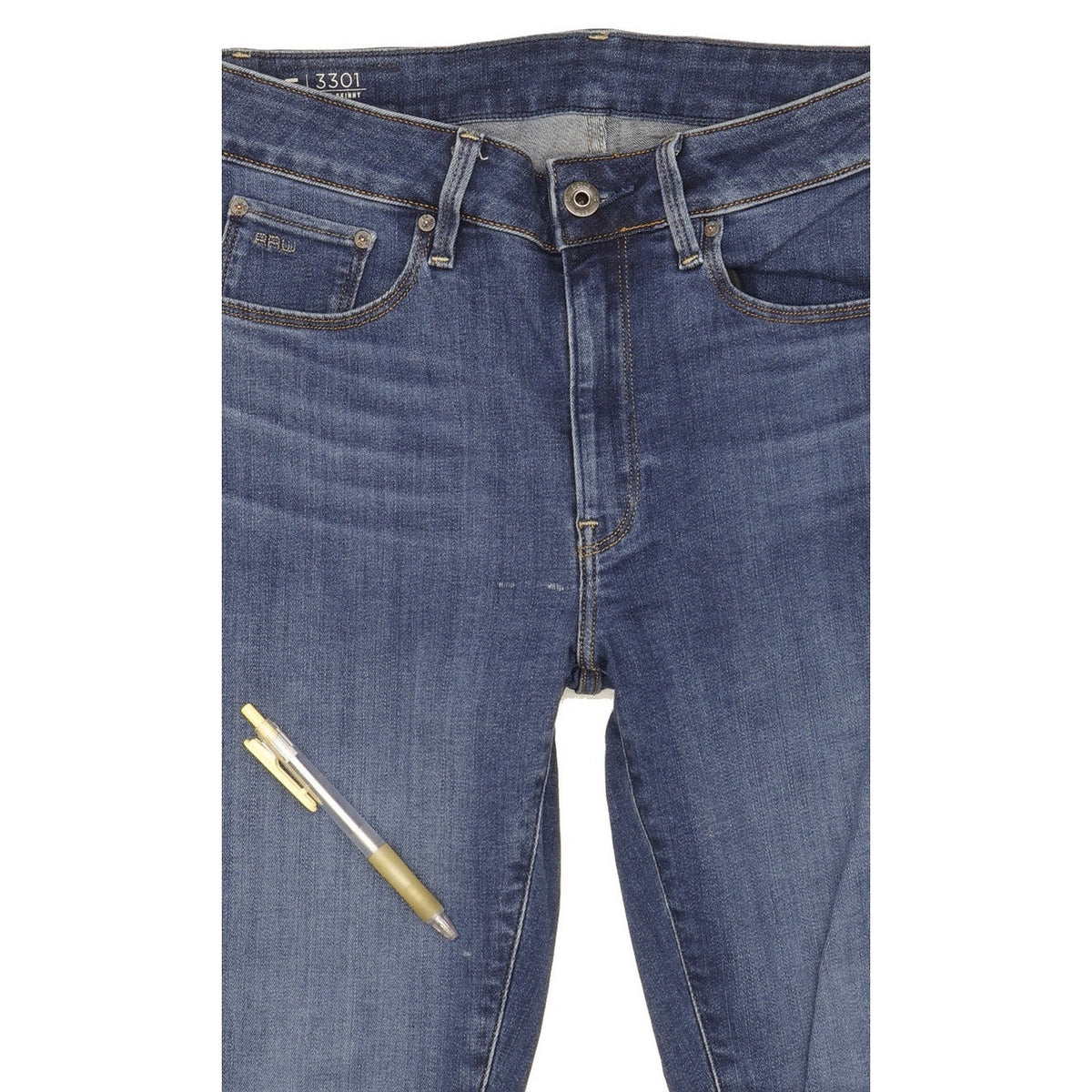 G-Star 3301 Women Blue Skinny Slim Stretch Jeans W29 L29
