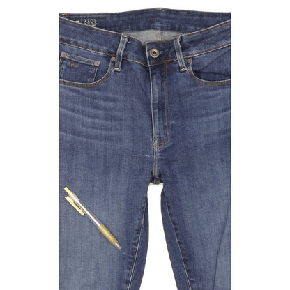 G-Star 3301 Women Blue Skinny Slim Stretch Jeans W29 L29
