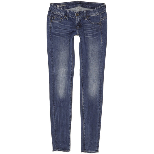 G-Star Midge Women Blue Skinny Slim Stretch Jeans W26 L30