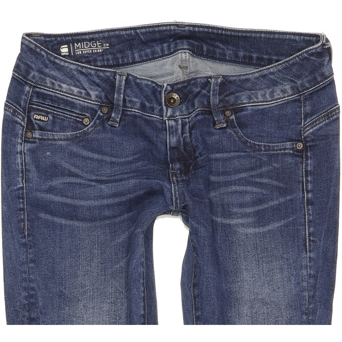G-Star Midge Women Blue Skinny Slim Stretch Jeans W26 L30