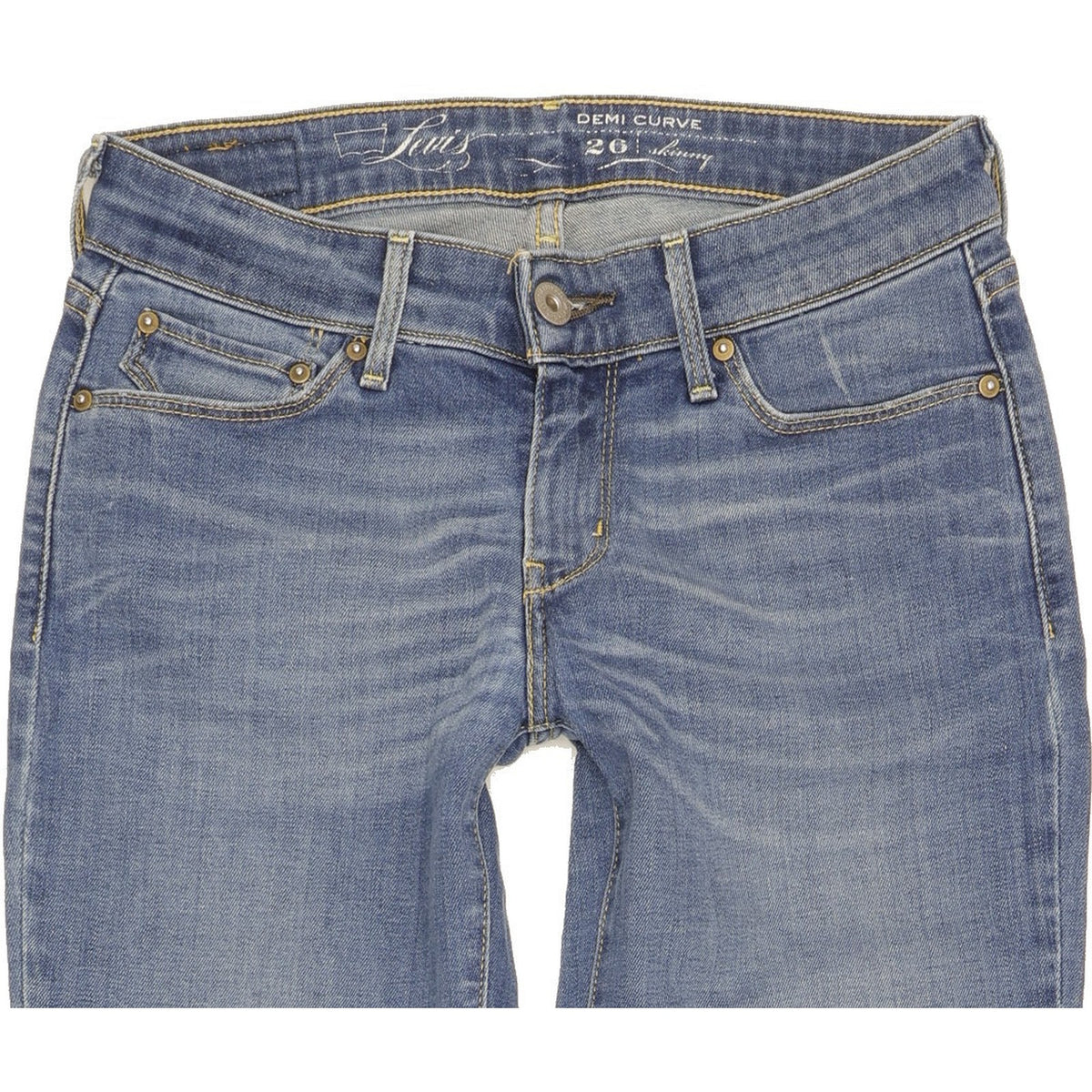 Levi's Demi Curve Women Blue Skinny Slim Stretch Jeans W26 L32