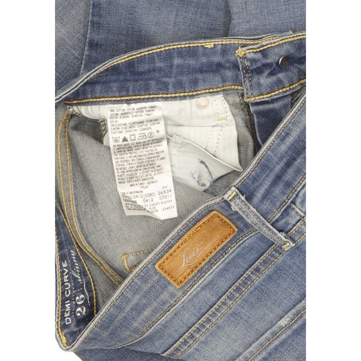 Levi's Demi Curve Women Blue Skinny Slim Stretch Jeans W26 L32