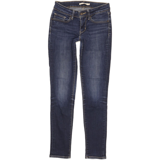 Levi's 711 Women Blue Skinny Slim Stretch Jeans W27 L29