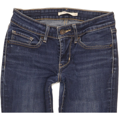 Levi's 711 Women Blue Skinny Slim Stretch Jeans W27 L29