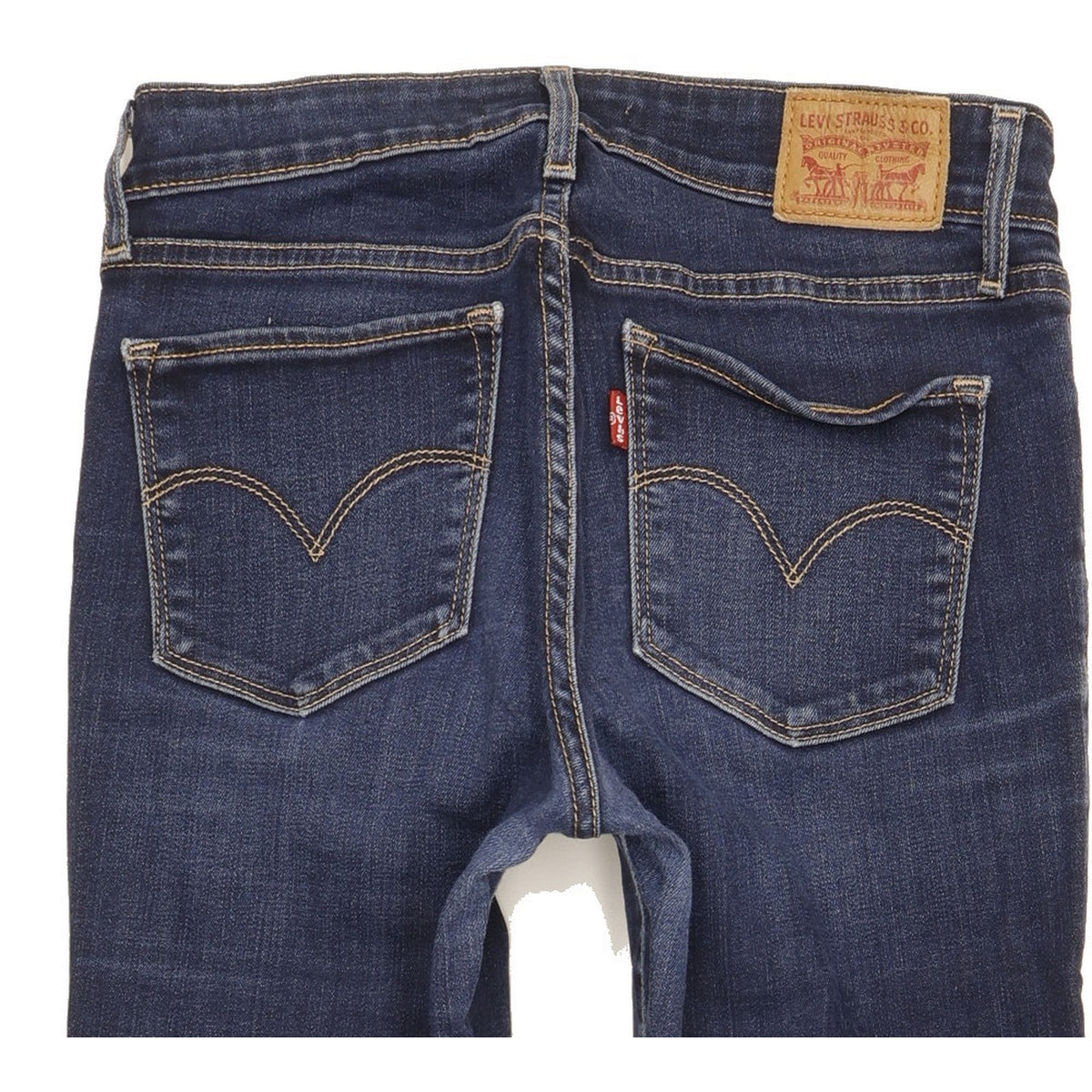 Levi's 711 Women Blue Skinny Slim Stretch Jeans W27 L29