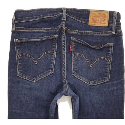 Levi's 711 Women Blue Skinny Slim Stretch Jeans W27 L29