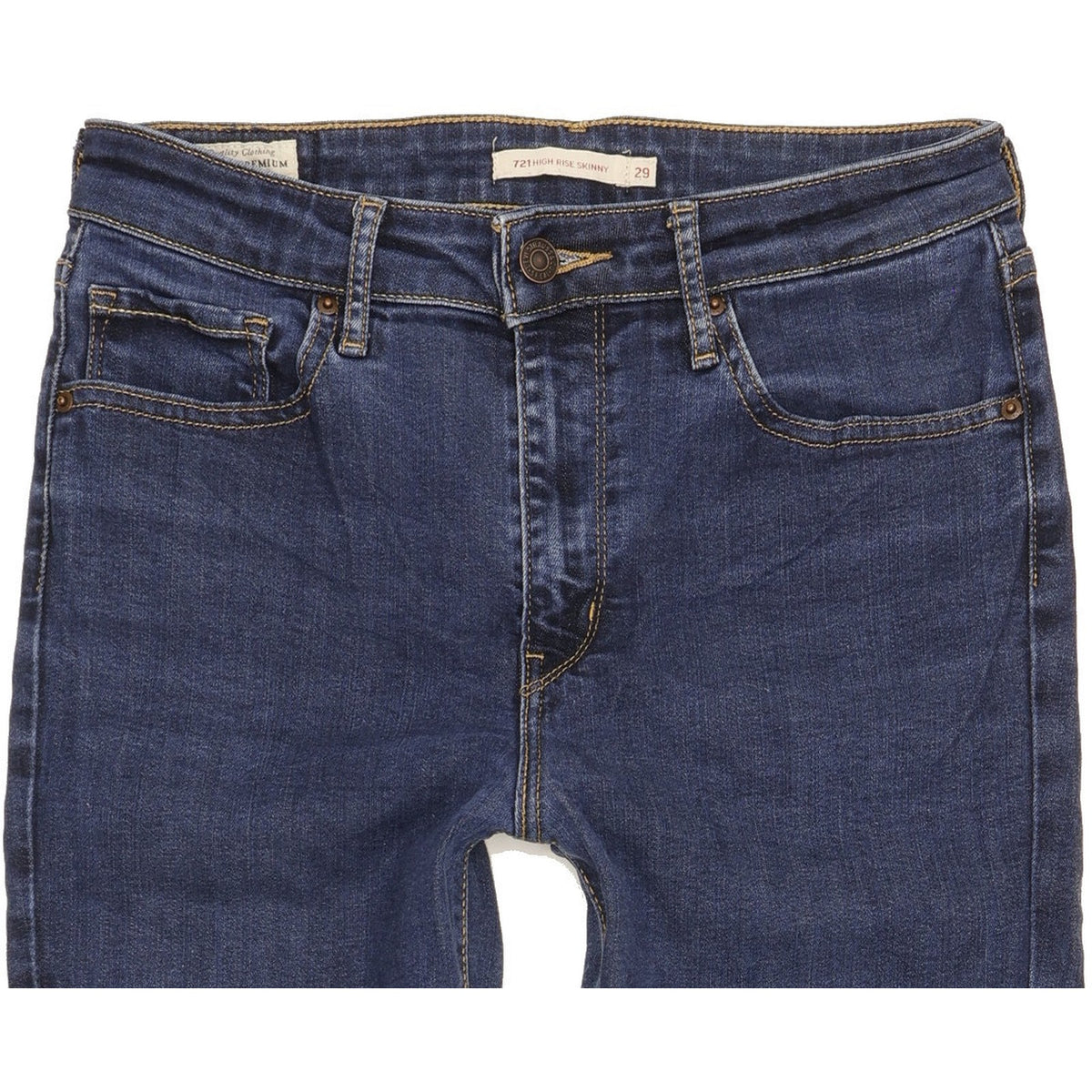 Levi's 721 Women Blue Skinny Slim Stretch Jeans W29 L29