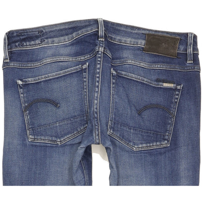G-Star 3301 Women Blue Straight Slim Stretch Jeans W30 L31