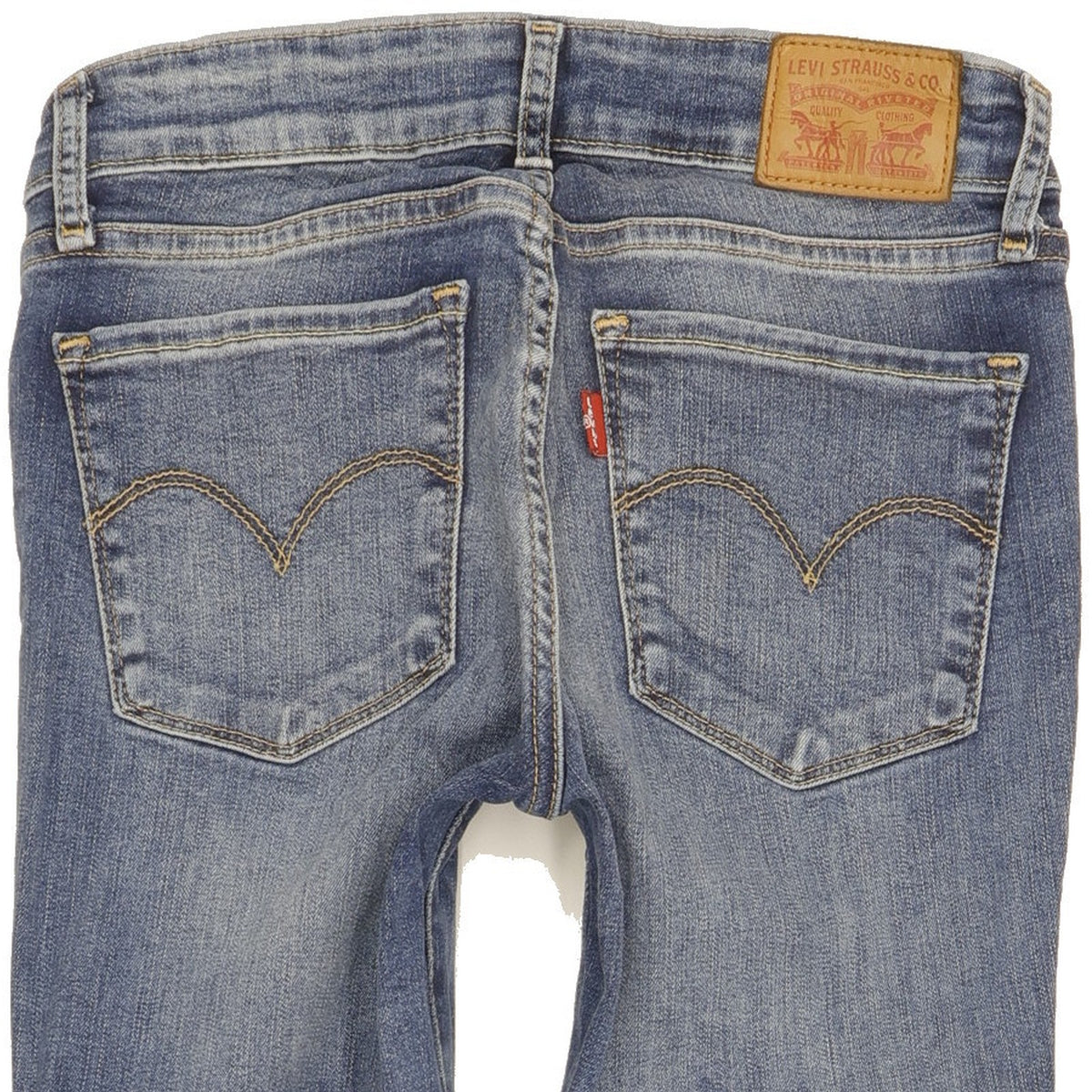 Levi's 711 Women Blue Skinny Slim Stretch Jeans W26 L32