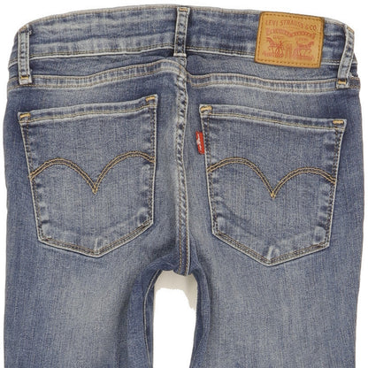 Levi's 711 Women Blue Skinny Slim Stretch Jeans W26 L32