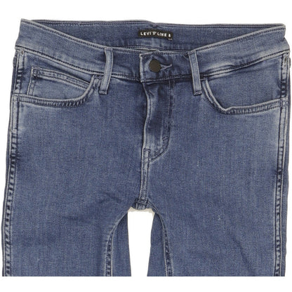 Levi's Line 8 Women Blue Skinny Slim Stretch Jeans W27 L29