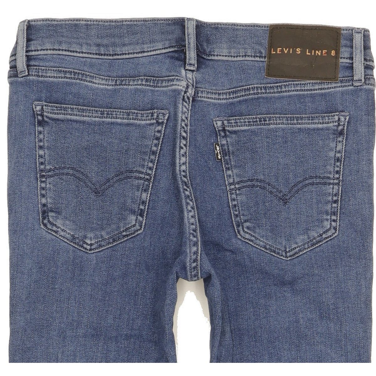 Levi's Line 8 Women Blue Skinny Slim Stretch Jeans W27 L29